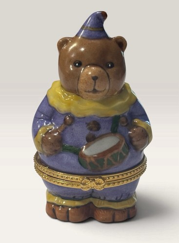 Vintage teddy bear trinket box - vintage,