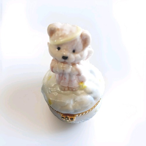 Trinket box porcelain pink - trinket,