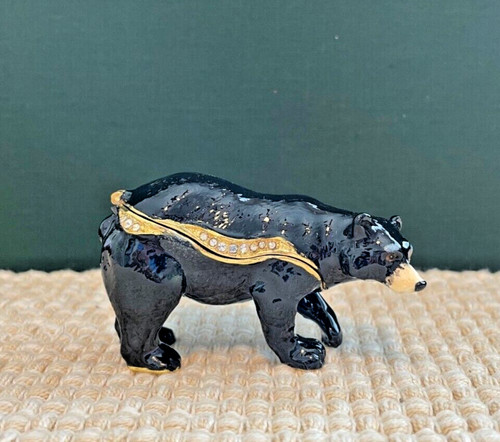 Black bear trinket - black,